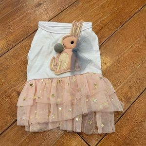 Bunny tutu dress for small dog or cat.  Size: Small